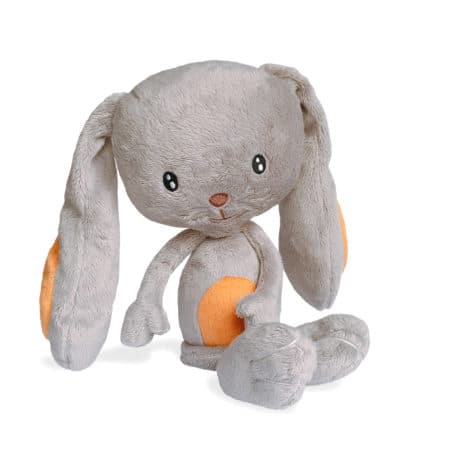 Peluche lapin- Marque française d'ours en peluche et vêtements bébé - Une collection de cadeau de naissance unique - L'Ours Kiwi