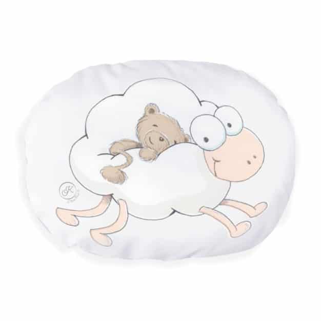 Coussin Fluffly le mouton nuage - Marque française d'ours en peluche et vêtements bébé - Une collection de cadeau de naissance unique