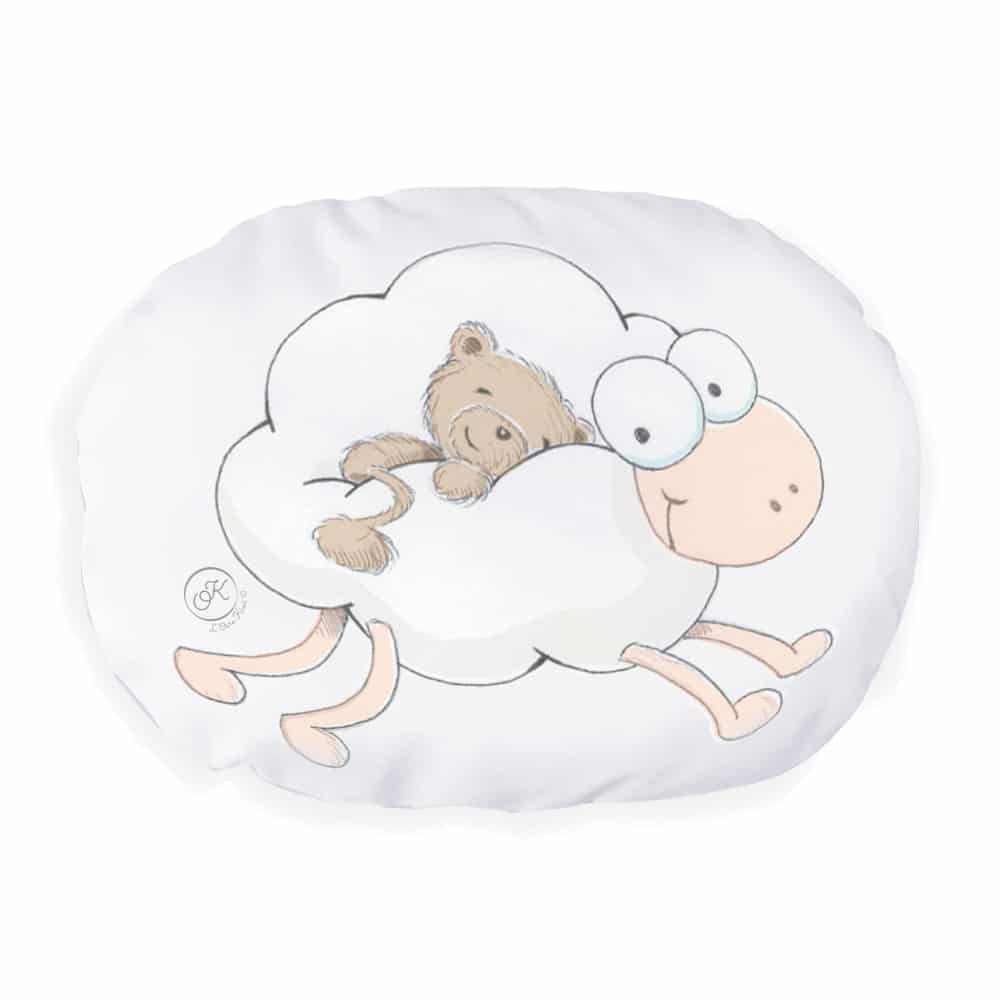 Coussin nuage enfant Mint et Or - My Lovely Family