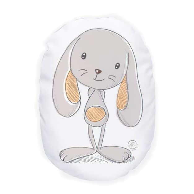 Coussin bébé Mandarine le lapin