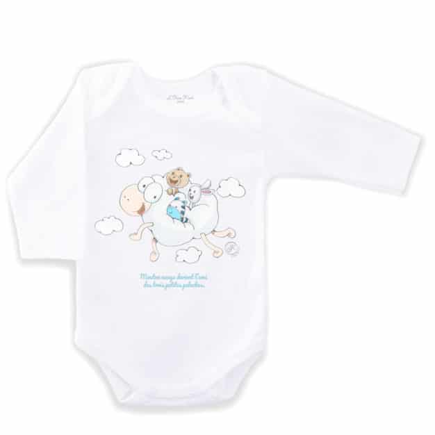 Body de naissance - Marque française d'ours en peluche et vêtements bébé - Une collection de cadeau de naissance unique - L'Ours Kiwi