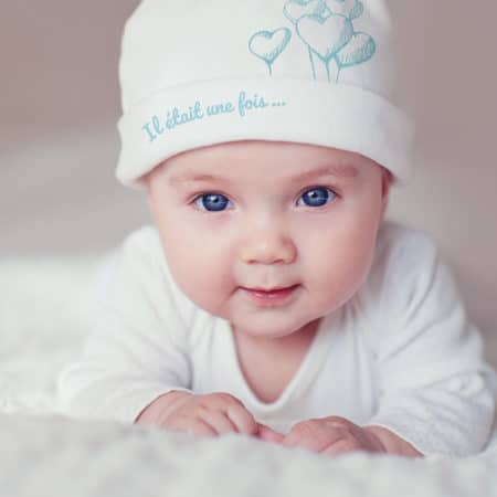 Bonnet de naissance - Marque française d'ours en peluche et vêtements bébé - Une collection de cadeau de naissance unique - L'Ours Kiwi