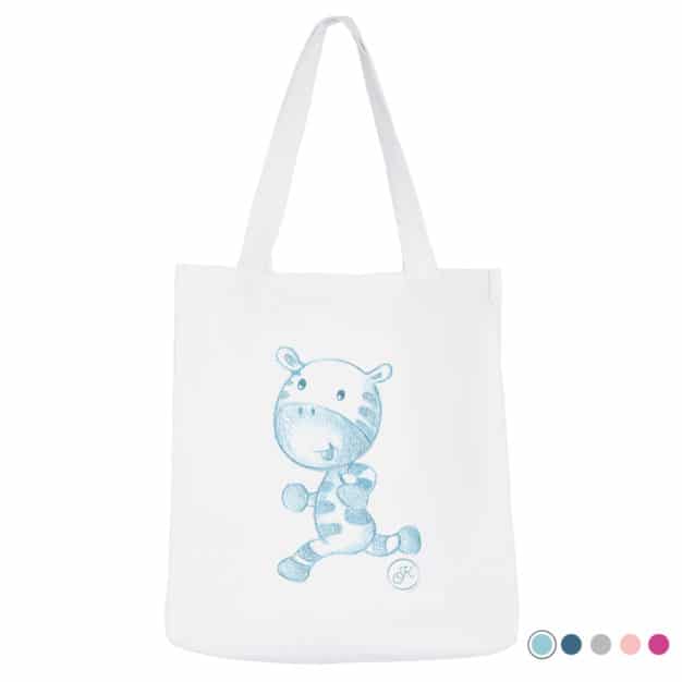 Tote bag naissance - Marque française d'ours en peluche et vêtements bébé - Une collection de cadeau de naissance unique - L'Ours Kiwi