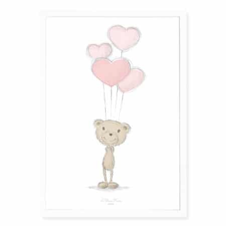 Tableau de naissance pour chambre de bébé - Marque française d'ours en peluche et vêtements bébé - Une collection de cadeau de naissance unique - L'Ours Kiwi