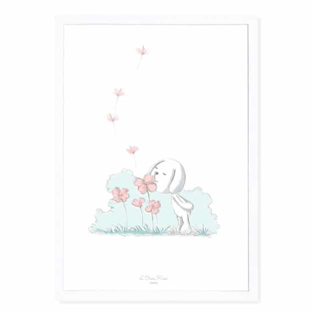 Tableau de naissance pour chambre de bébé - Marque française d'ours en peluche et vêtements bébé - Une collection de cadeau de naissance unique - L'Ours Kiwi