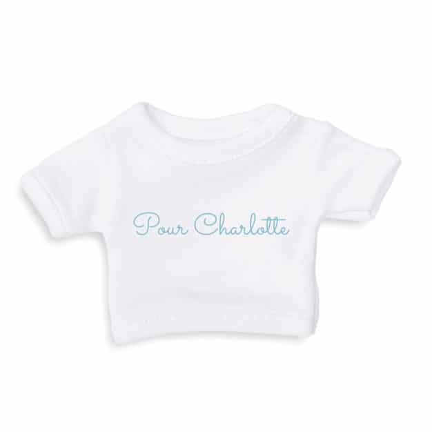 T-shirt personnalisé ours en peluche - Marque française d'ours en peluche et vêtements bébé - Une collection de cadeau de naissance unique - L'Ours Kiwi