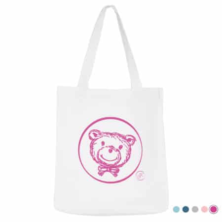 Tote bag naissance - Marque française d'ours en peluche et vêtements bébé - Une collection de cadeau de naissance unique - L'Ours Kiwi